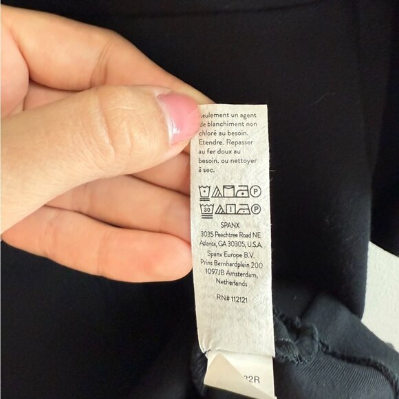 SPANX Perfect A-Line 3/4 Sleeve Black Career Office Dress - Picture 9 of 9